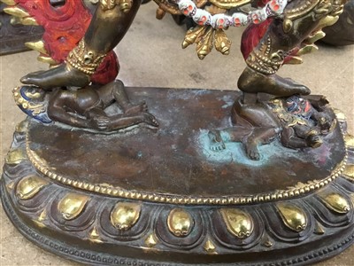 Lot 791 - Two Nepalese bronze gods