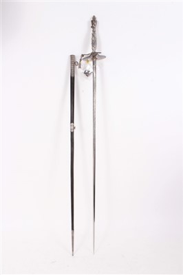 Lot 830 - Early 19th Century cut steel Court sword