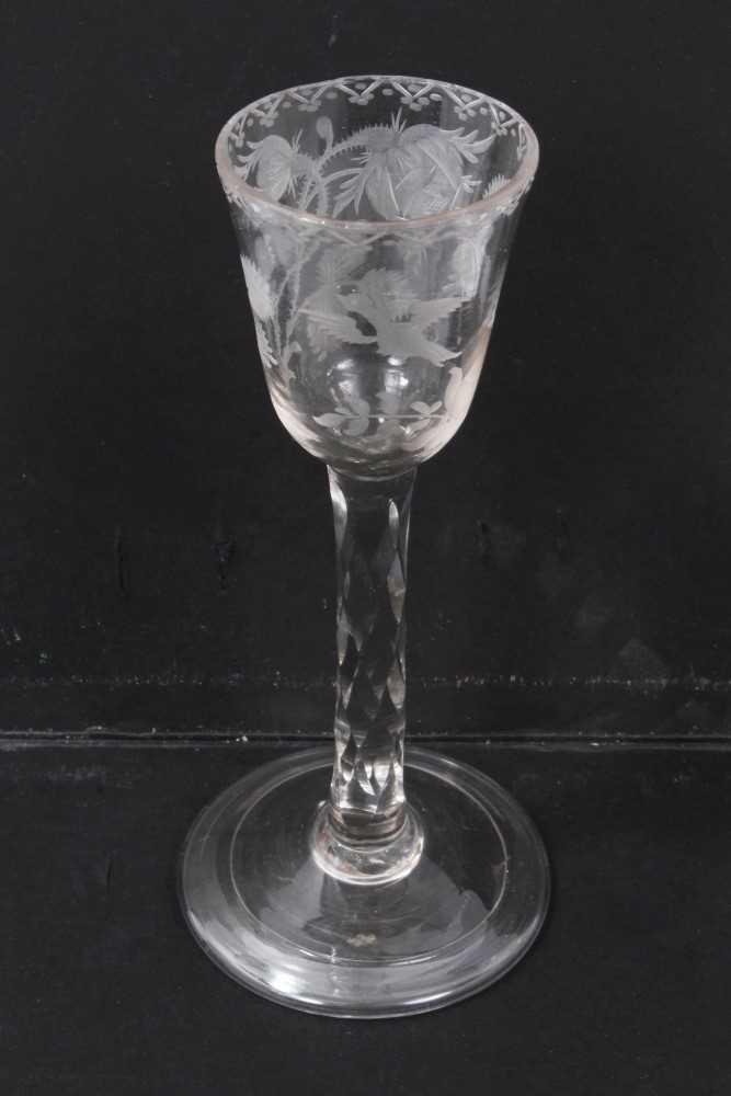 Lot 91 - Georgian cordial glass