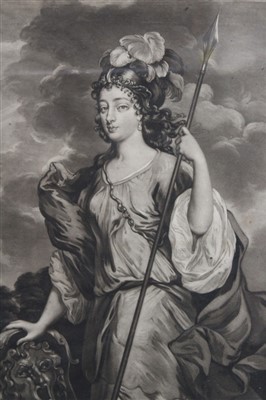 Lot 1208 - Sir Peter Lely group of four 18th century mezzotints by Thomas Watson - portraits form the Beauties of Windsor, Frances Duchess of Richmond, Barbara Duchess of Cleveland, Henrietta Countess of Roch...