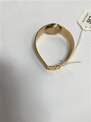 Lot 567 - Ladies' Longines 9ct gold wristwatch with mechanical movement