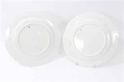 Lot 138 - Pair 18th century Worcester blue and white plates