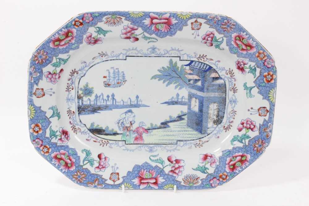 Lot 141 - 19th century Spode stone china ashet