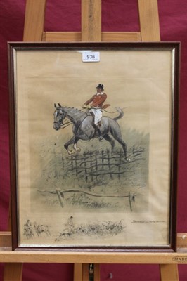 Lot 936 - Snaffles (Charles Johnson Payne 1884-1967) signed print - Swagger - but a workman, with Snaffle blindstamp, in glazed frame, 44cm x 34cm