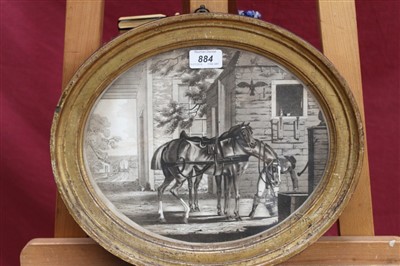 Lot 884 - C. Ansell & Walker set of five 18th century engravings by F. Jukes -Life and Death of a Racehorse...