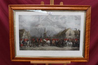 Lot 867 - W & H Barraud 19th century hand-coloured engraving by W. J. Darnley - The Pytchley Hunt...