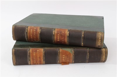 Lot 598 - The Great Exhibition 1863 - two bound catalogues