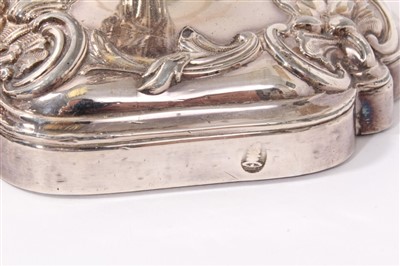 Lot 370 - Pair of Old Sheffield Plate candlesticks, by Roberts, Cadman & Co.
