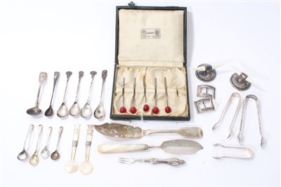 Lot 371 - Collection of miscellaneous silver