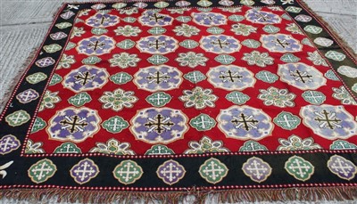 Lot 823 - Large tapestry floor covering