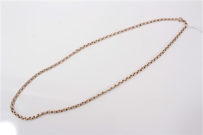 Lot 3240 - Gold (9ct) Belcher Chain