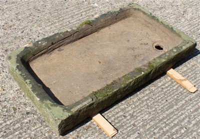 Lot 1473 - Antique carved stone sink