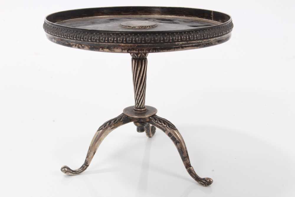 Lot 2734 - Early 20th century silver miniature