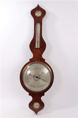 Lot 674 - Banjo wall barometer