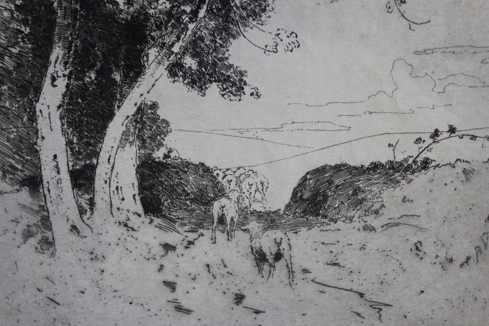 Lot 1031 - 20 Alfred Hartley etchings, unframed