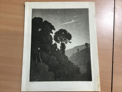 Lot 1031 - 20 Alfred Hartley etchings, unframed