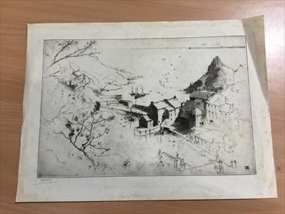 Lot 1031 - 20 Alfred Hartley etchings, unframed