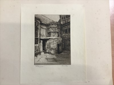 Lot 1031 - 20 Alfred Hartley etchings, unframed