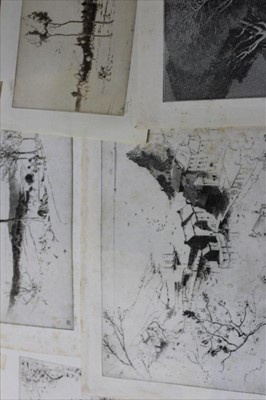 Lot 1031 - 20 Alfred Hartley etchings, unframed