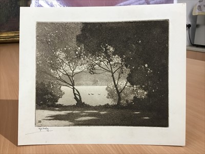 Lot 1031 - 20 Alfred Hartley etchings, unframed