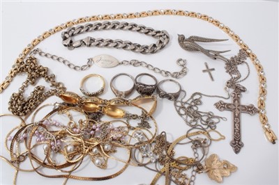 Lot 3226 - Group of silver jewellery and other costume jewellery