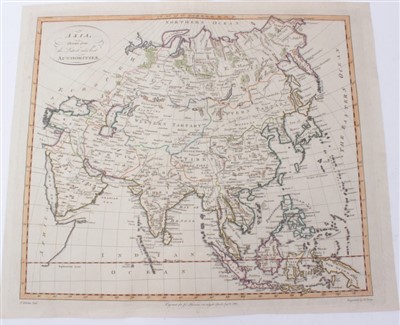 Lot 745 - Thomas Kitchin (1718-1784), hand-coloured map - ‘Asia - Drawn from the latest and best authorities’, engraved for Jn. Harrison 1787, engraved by G. Terry, 35cm x 41cm.