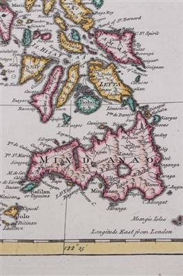 Lot 746 - Thomas Kitchin (1718-1784), hand-coloured map - ‘A new map of the Philippine Islands drawn from the best authorities’, 1760, 24cm x 18cm.