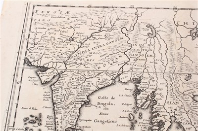 Lot 1006 - Matthaus Merrian (1593-1650), engraved map - ‘India Orientalis et Insulae Adiecentes’, 1646 (1670- 1680), 27cm x 36cm.