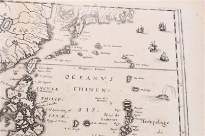 Lot 1006 - Matthaus Merrian (1593-1650), engraved map - ‘India Orientalis et Insulae Adiecentes’, 1646 (1670- 1680), 27cm x 36cm.