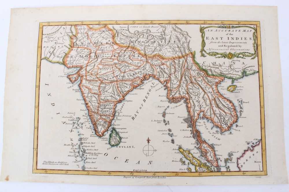 Lot 1008 - Charles Theodore Middleton, hand-coloured map - ‘An accurate map of the East Indies.’ (1777-1779), from Complete System of Geography, 20cm x 30cm.