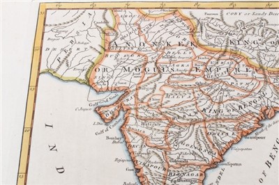 Lot 1008 - Charles Theodore Middleton, hand-coloured map - ‘An accurate map of the East Indies.’ (1777-1779), from Complete System of Geography, 20cm x 30cm.