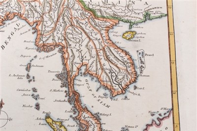 Lot 1008 - Charles Theodore Middleton, hand-coloured map - ‘An accurate map of the East Indies.’ (1777-1779), from Complete System of Geography, 20cm x 30cm.