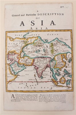 Lot 1015 - Herman Moll (d. 1732), six various hand-coloured and uncoloured small maps - including ‘The East part of India’; ‘The Sunday Islands’.; The Straits of Malacca’ ; 'Asia’ ; ‘India beyond Ganges’; ‘etc