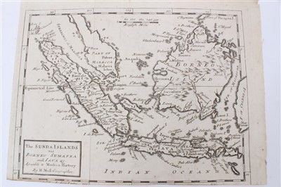 Lot 1015 - Herman Moll (d. 1732), six various hand-coloured and uncoloured small maps - including ‘The East part of India’; ‘The Sunday Islands’.; The Straits of Malacca’ ; 'Asia’ ; ‘India beyond Ganges’; ‘etc