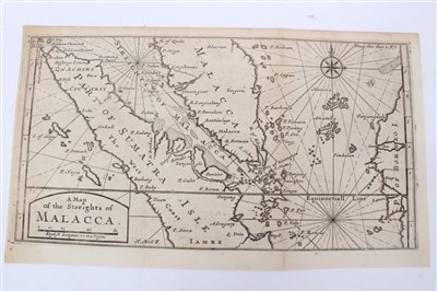 Lot 1015 - Herman Moll (d. 1732), six various hand-coloured and uncoloured small maps - including ‘The East part of India’; ‘The Sunday Islands’.; The Straits of Malacca’ ; 'Asia’ ; ‘India beyond Ganges’; ‘etc