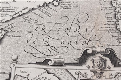 Lot 769 - Abraham Ortelius (1527-1598), engraved map - ‘Erythraei Sive Rubri Maris Periplus’, 1597, 37cm x 48cm.