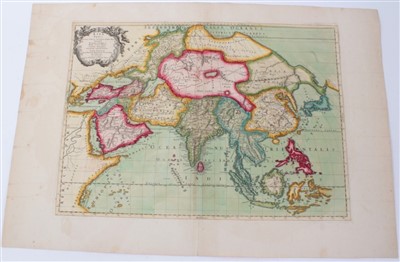 Lot 774 - Nicolas Sanson (1600-1667), hand-coloured map - ‘Asia Venus’, dated 1667, 41cm x 57cm