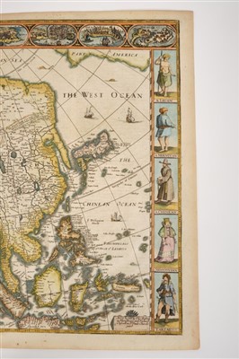 Lot 778 - John Speed (1552-1629), hand-coloured map - ‘Asia’ dated 1626, English text verso, 40cm x 52cm.