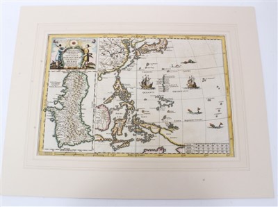 Lot 1031 - Heinrich Scherer (1628-1704), hand-coloured map - ‘Insularum Marianarum cum Insulis De Pais Marianis....’ circa 1700, 23cm x 35cm.