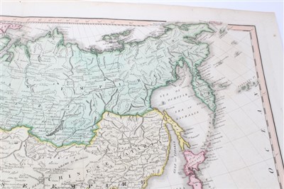 Lot 1043 - James Wyld the Elder (1790-1836), hand-coloured map - ‘Asia’, 1827, 52cm x 64cm.