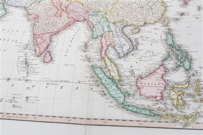 Lot 1043 - James Wyld the Elder (1790-1836), hand-coloured map - ‘Asia’, 1827, 52cm x 64cm.