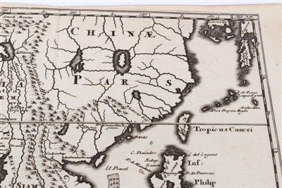 Lot 1045 - Jan Wolters (17th century), engraved map - ‘Indiae Orientalis Insularum Adiacentium’, 1697, 22cm x 27cm.