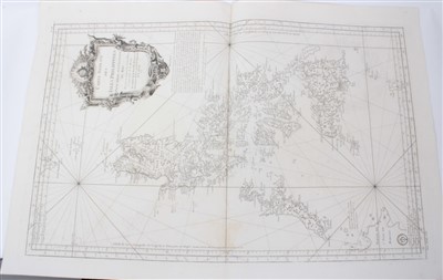 Lot 719 - Jacques Nicolas Bellin (1703-1772), engraved chart - ‘Carte Reduite Des Isles Philippines’, dated 1752, 89cm x 58cm.