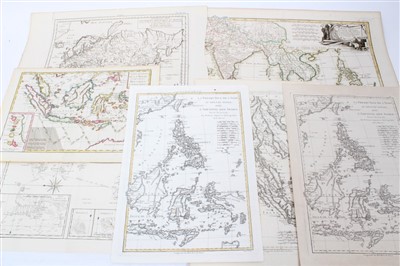 Lot 961 - Rigobert Bonne (1727-1795), group or engraved maps of Far Eastern subjects - some hand-coloured, various sizes (7)