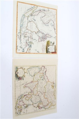 Lot 965 - Thomas Conder (1775-1801), two hand-coloured maps - ‘East India Islands’; ‘Asia’, 1778, 34cm x 39cm.