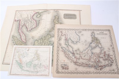 Lot 966 - Three 19th century coloured maps of the Far East - Thomas Clerk; Cooper; George Colton.