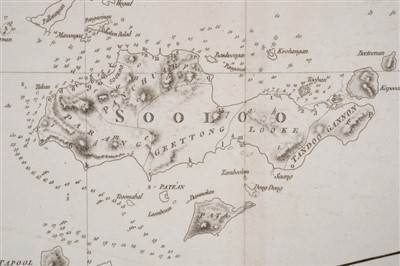 Lot 967 - Alexander Dalrymple (1737-1808), engraved chart - ‘Sooloo Archipelago’, 1771, 50cm x 64cm.