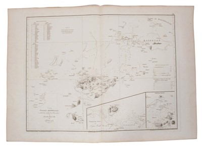 Lot 967 - Alexander Dalrymple (1737-1808), engraved chart - ‘Sooloo Archipelago’, 1771, 50cm x 64cm.