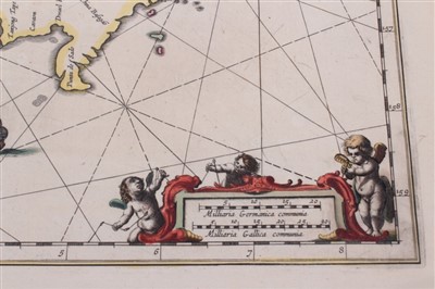 Lot 739 - Jan Jansson (1596-1664), hand-coloured map - ‘Insula Borneo’, 1657-1658, Latin text verso, 41cm x 53cm.