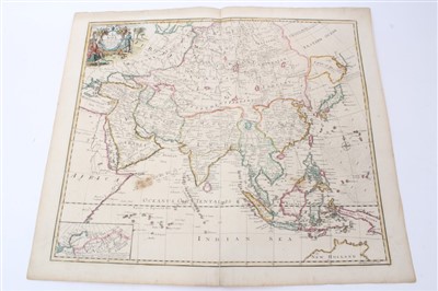 Lot 1058 - John Senex (d.1740), hand-coloured map - ‘A New Map of Asia’’ 1721, 50cm x 59cm